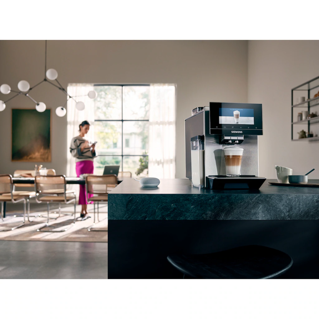 SIEMENS Kaffeevollautomat »EQ900 TQ907D03«, 2 Bohnenbehälter, Automatische Bohnenanpassung, Extra Leise – Bild 5