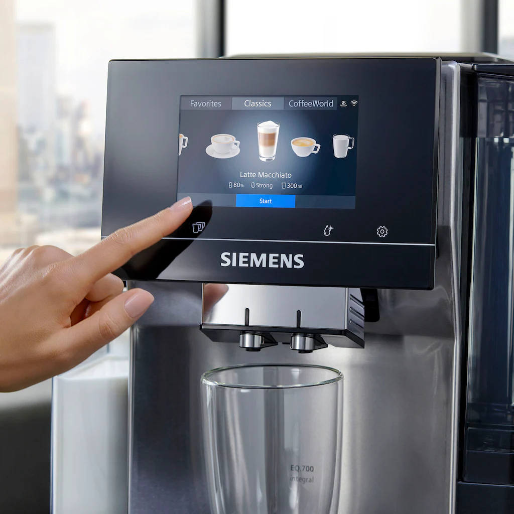 SIEMENS Kaffeevollautomat »EQ.700 Integral - TQ707D03«, Full-Touch-Display, Bis Zu 30 Individuelle Kaffee-Favoriten – Bild 6