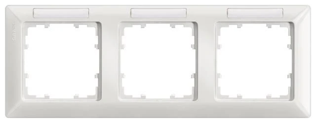 Siemens 5TG2553-1 3-fach-Rahmen DELTA Line Mit Beschrift. Waagerecht