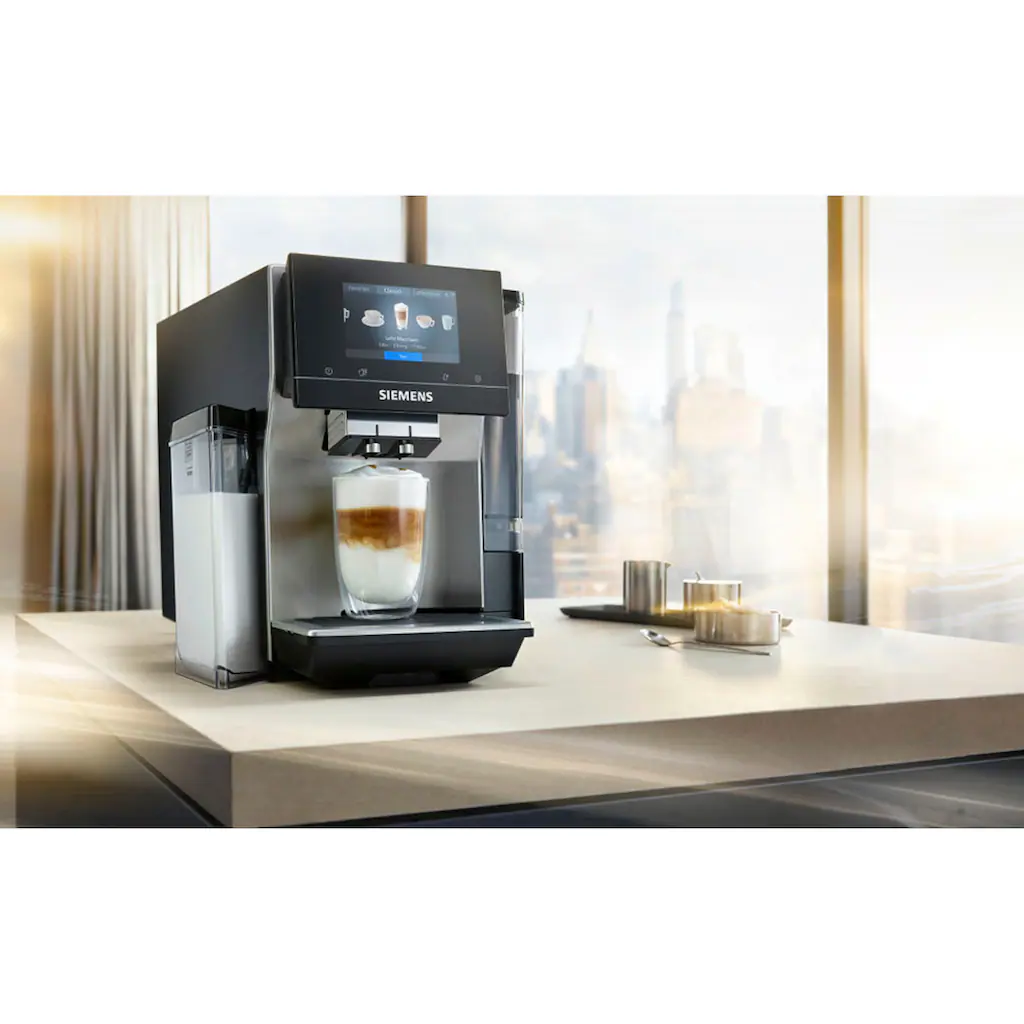 SIEMENS Kaffeevollautomat »EQ.700 Integral - TQ707D03«, Full-Touch-Display, Bis Zu 30 Individuelle Kaffee-Favoriten – Bild 4