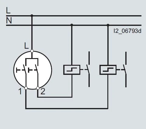 Siemens 5TD2111, Taster 2-fach, 2 Schließer – Bild 2