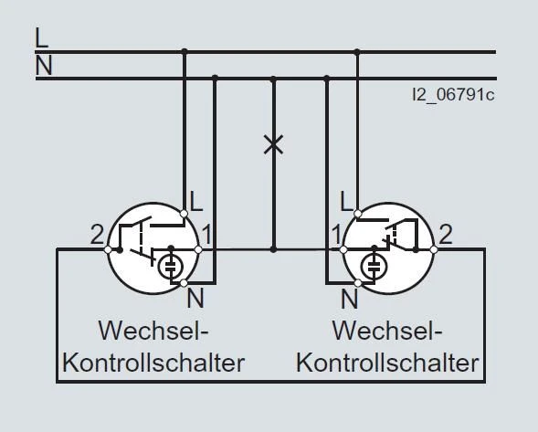 Siemens 5TA2108, Kontrollschalter Mit Glimmlampe, Aus/ Wechsel – Bild 3