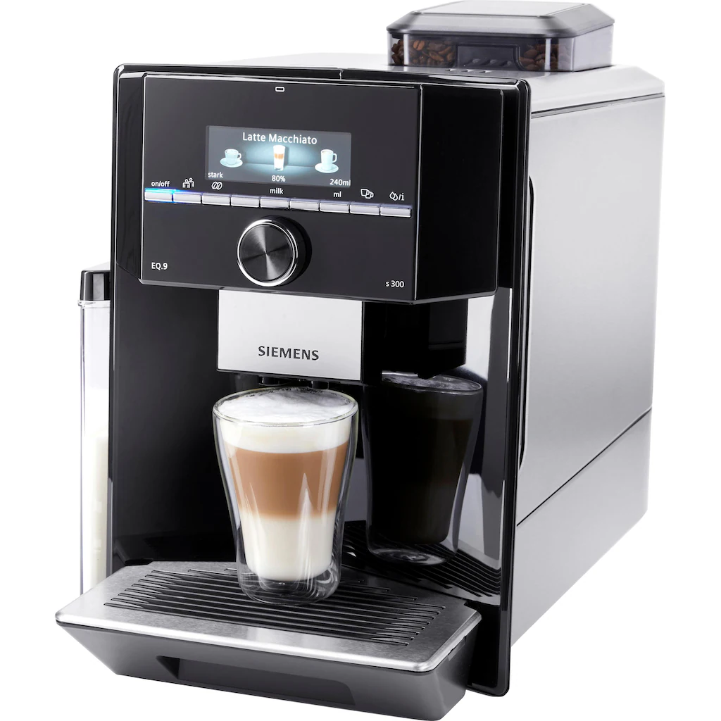 SIEMENS Kaffeevollautomat »EQ.9 S300 TI923509DE«, Extra Leise, Autom. Milchsystem-Reinigung, Bis Zu 6 Profile – Bild 2