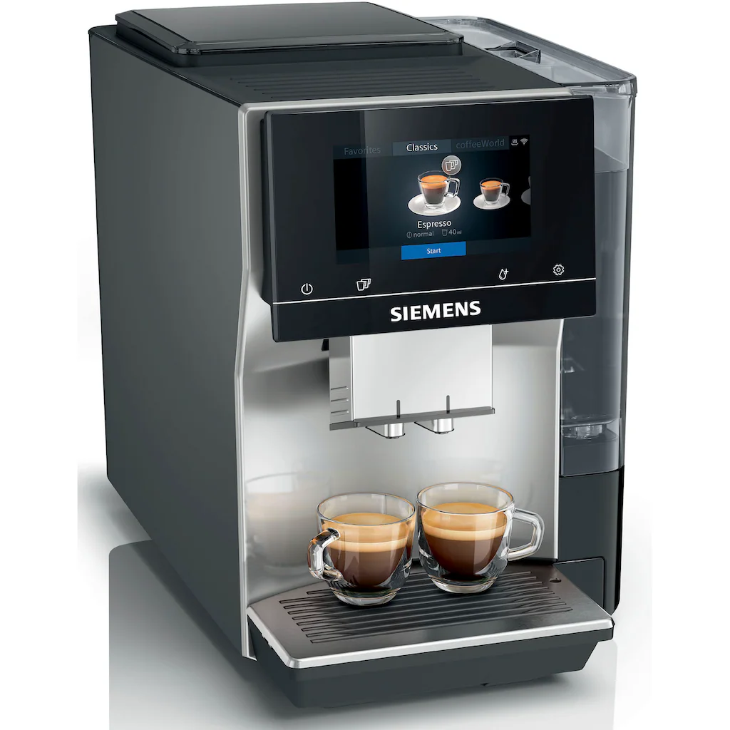 SIEMENS Kaffeevollautomat »EQ.700 Inox Silber Metallic TP705D47«, Full-Touch-Display, Bis 10 Profile Speicherbar, Milchsystem-Reinigung – Bild 3