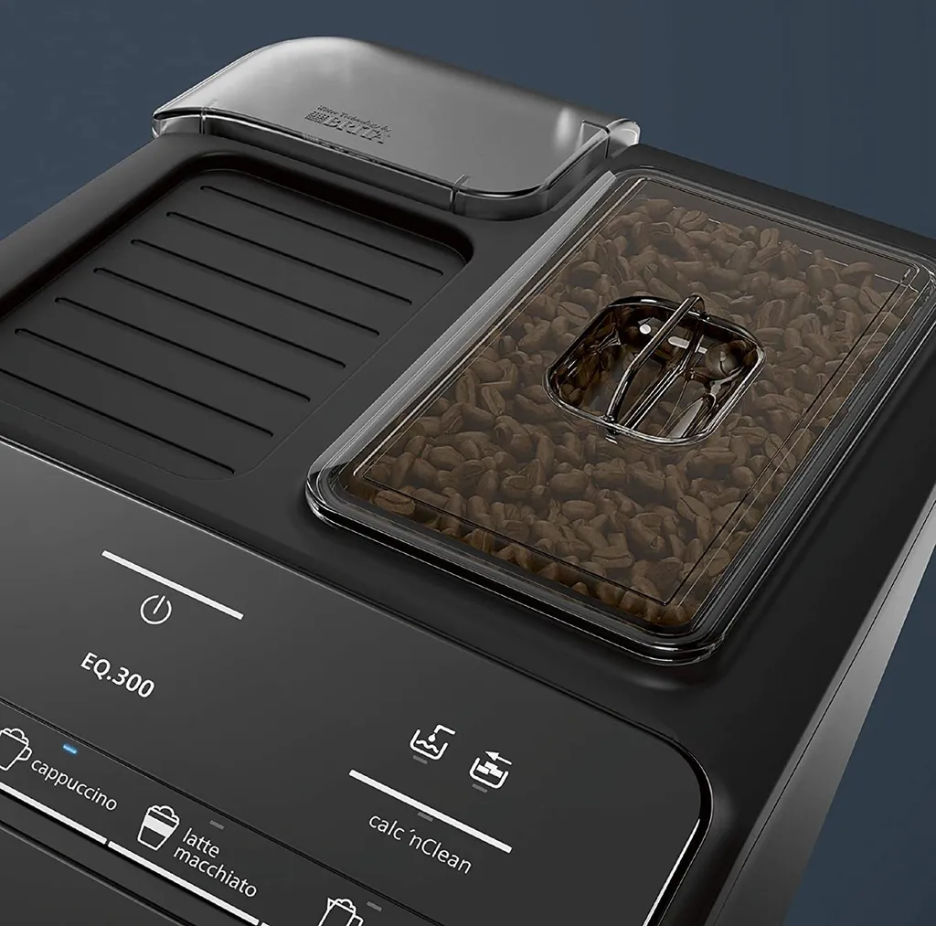 Siemens EQ.300 Kaffeevollautomat TI351509DE, Kompakte Größe, Einfache Bedienung, 1.300 Watt, Schwarz – Bild 4