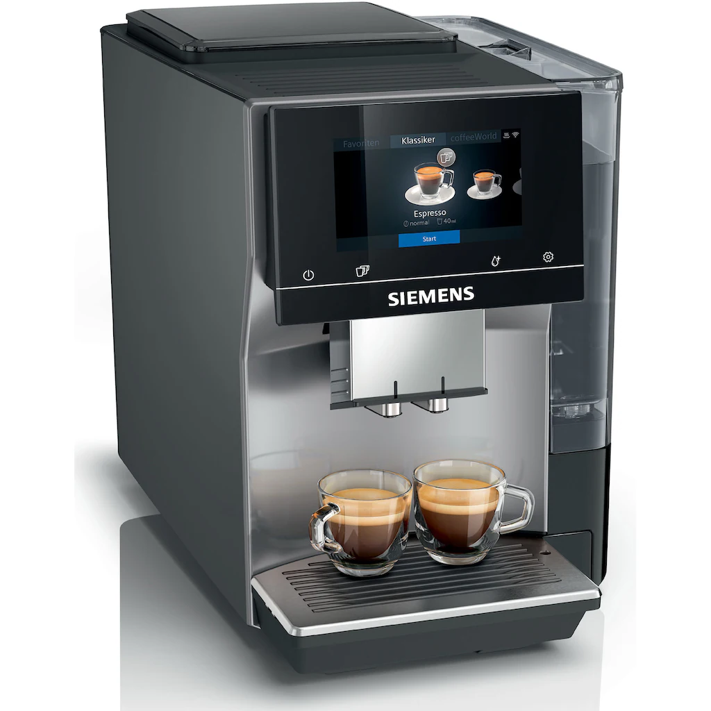 SIEMENS Kaffeevollautomat »EQ.700 Classic TP705D01«, Intuitives Full-Touch-Display, Automatische Milchsystem-Reinigung