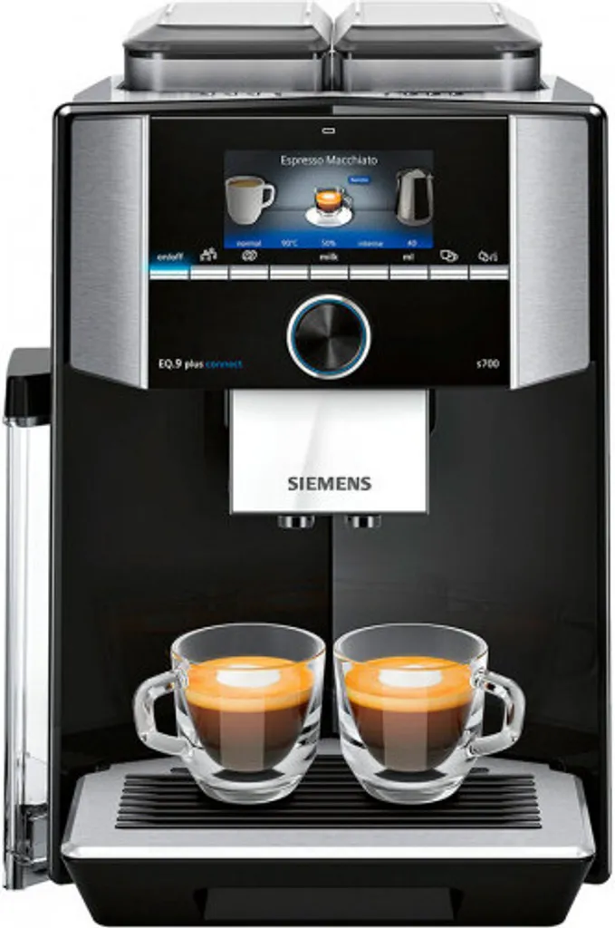 Siemens EQ.9 S700 Freistehende Espressomaschine 2,3 L - Kaffeemaschine (Freistehend, Espressomaschine, 2,3 L, Integriertes Mahlwerk, 1500 W, Schwarz, Edelstahl) – Bild 2