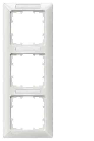 Siemens 5TG2553-2 3-fach-Rahmen DELTA Line Mit Beschrift. Senkrecht