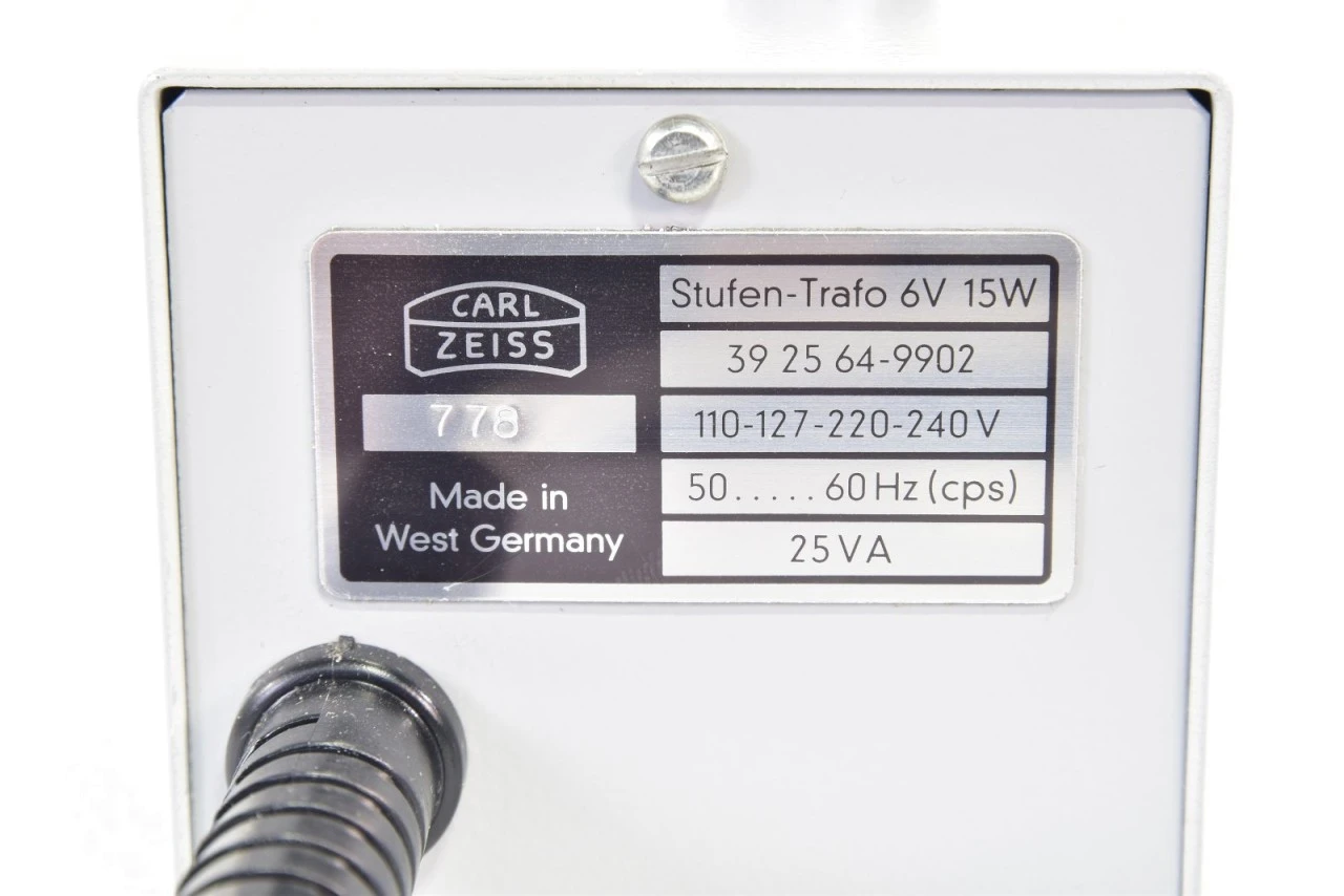 SIEMENS 1630 238, 39 25 64-9902, Tragbares Mikroskop Mit Carl Zeiss Stufentrafo – Bild 11