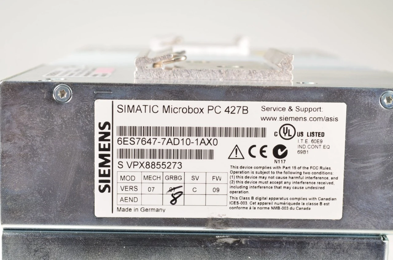SIEMENS 6ES7647-7AD10-1AX0, PC427B - Centrotherm, MECH07/GRBG08/SVC/FW09 – Bild 7