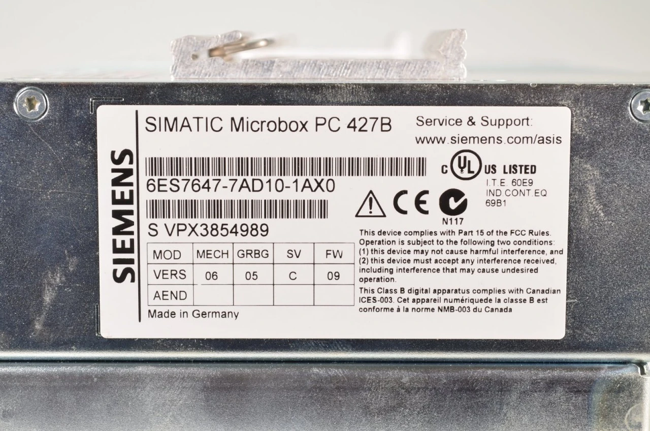 SIEMENS 6ES7647-7AD10-1AX0, PC427B Abdeckung Fehlt -Centrotherm, 06/05/C/09 – Bild 8