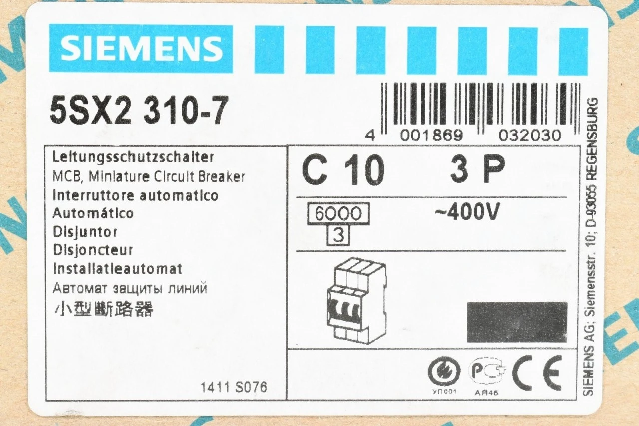 SIEMENS 5SX2310-7, Leitungsschutzschalter, C10 - NEU – Bild 5