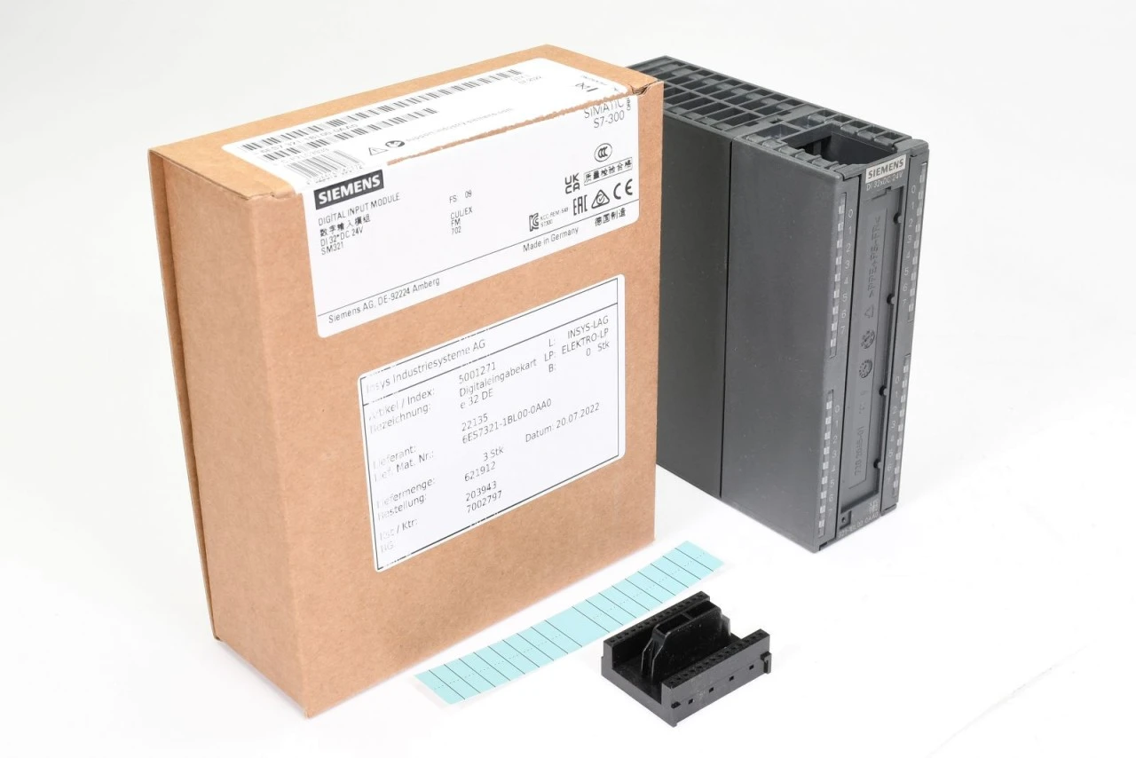 SIEMENS 6ES7 321-1BL00-0AA0, Digitaleingabekarte, FS: 09 - NEU