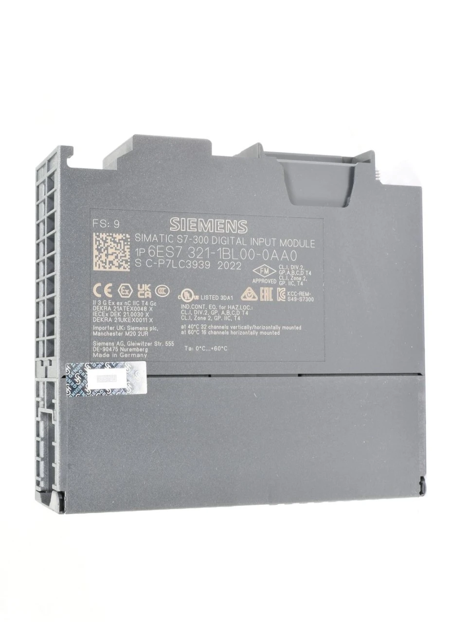 SIEMENS 6ES7 321-1BL00-0AA0, Digitaleingabekarte, FS: 09 - NEU – Bild 3