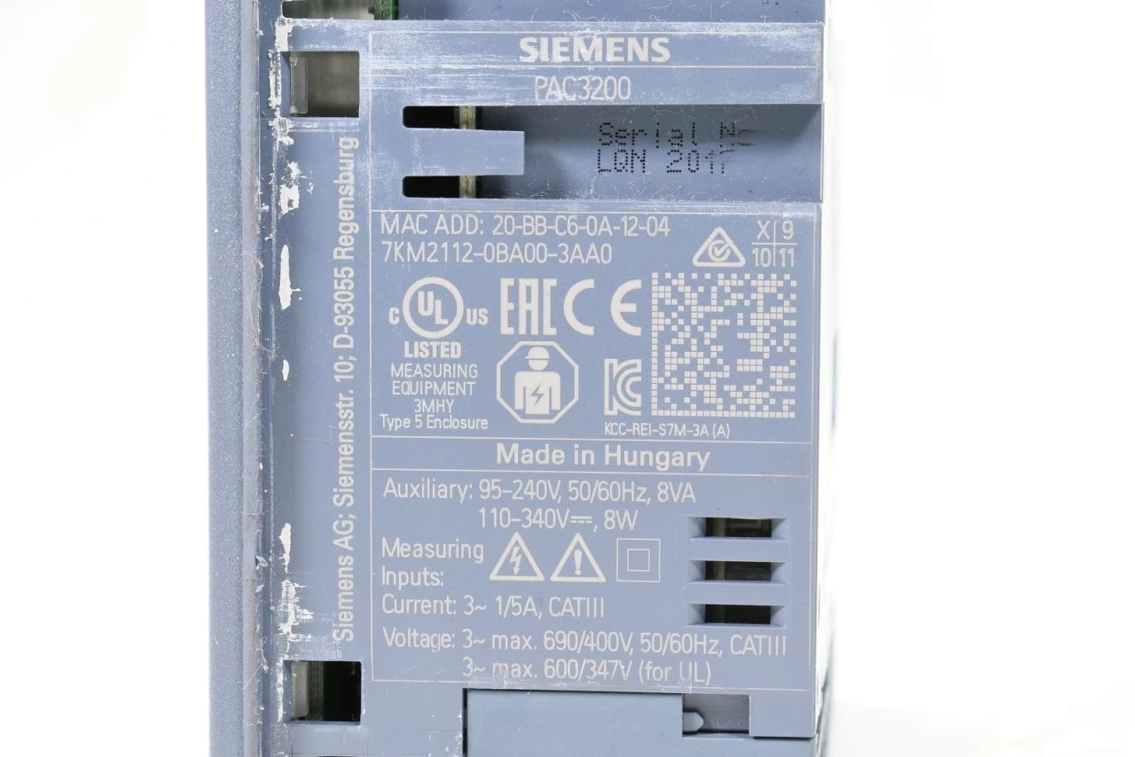 SIEMENS 7KM2112-0BA00-3AA0, 7KM PAC3200, Messgerät – Bild 7