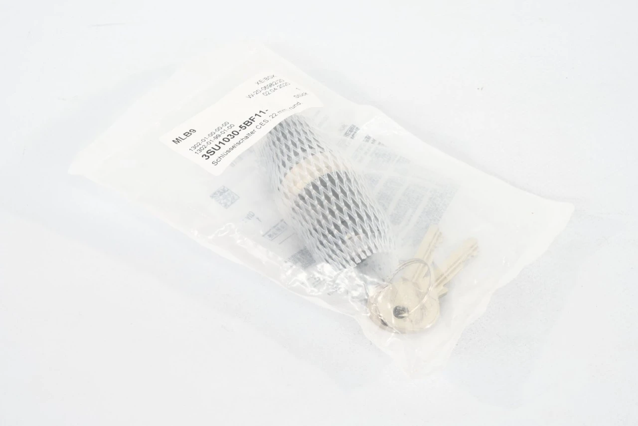 SIEMENS 3SU1030-5BF11-0AA0, Schlüsselschalter 22mm, E01 - NEU