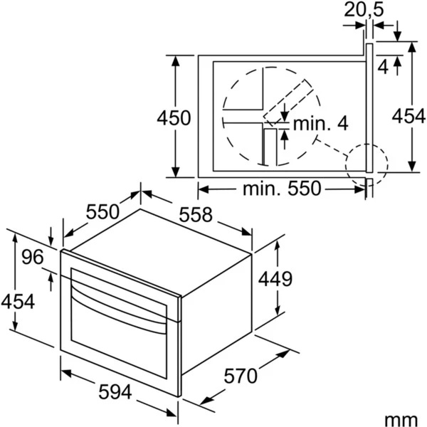 Siemens CM585AGS0 IQ500, Mikrowelle (edelstahl/schwarz) – Bild 5
