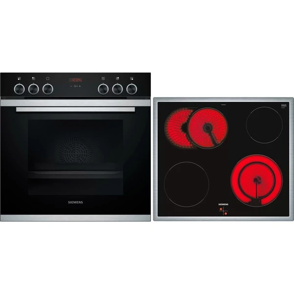Siemens EQ211KB10, Herdset (schwarz/edelstahl, 60 Cm)