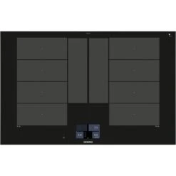 Siemens EX875KYV1E IQ700, Autarkes Kochfeld (schwarz, 80 Cm, Home Connect)