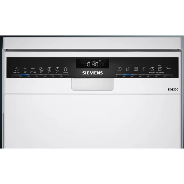 Siemens SR23HW64KE IQ300, Spülmaschine (weiß/schwarz, Home Connect) – Bild 2
