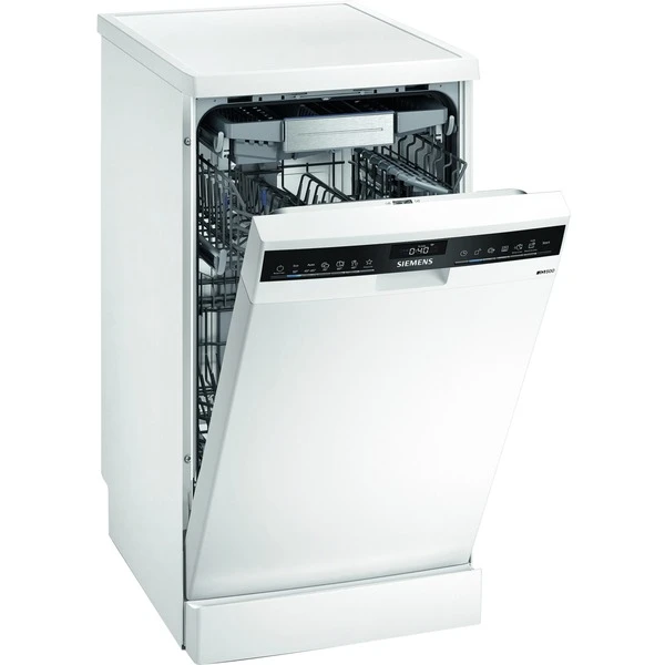 Siemens SR25ZW11ME IQ500, Spülmaschine (weiß/schwarz, Home Connect)