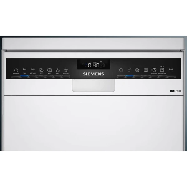 Siemens SR25ZW11ME IQ500, Spülmaschine (weiß/schwarz, Home Connect) – Bild 2
