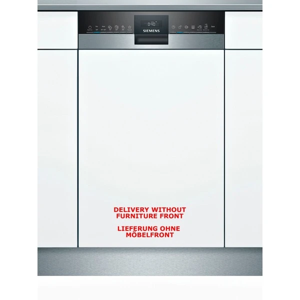 Siemens SR55YS05ME IQ500, Spülmaschine (edelstahl/schwarz, 45 Cm, Home Connect)