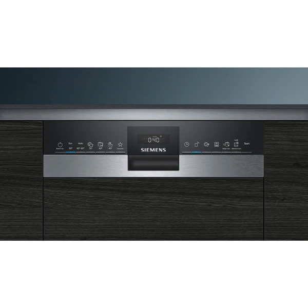 Siemens SR55YS05ME IQ500, Spülmaschine (edelstahl/schwarz, 45 Cm, Home Connect) – Bild 2
