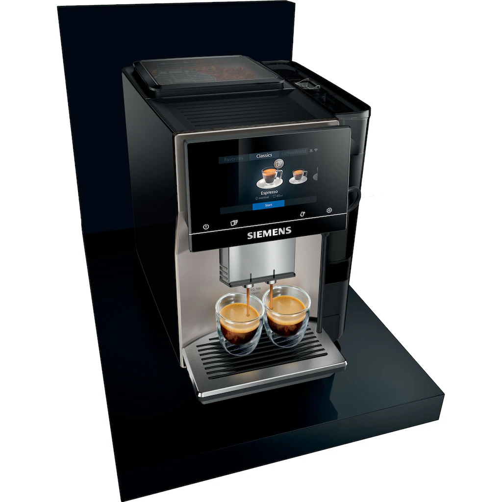 SIEMENS Kaffeevollautomat »EQ.700 Classic TP705D01«, Intuitives Full-Touch-Display, Automatische Milchsystem-Reinigung – Bild 4