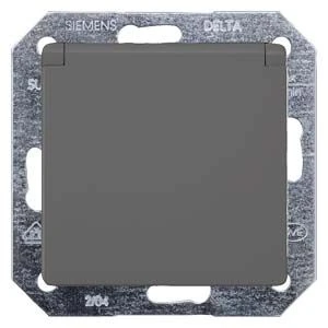 Siemens 5UB1927 Schutzkontakt-Steckdose Mit Klappdeckel