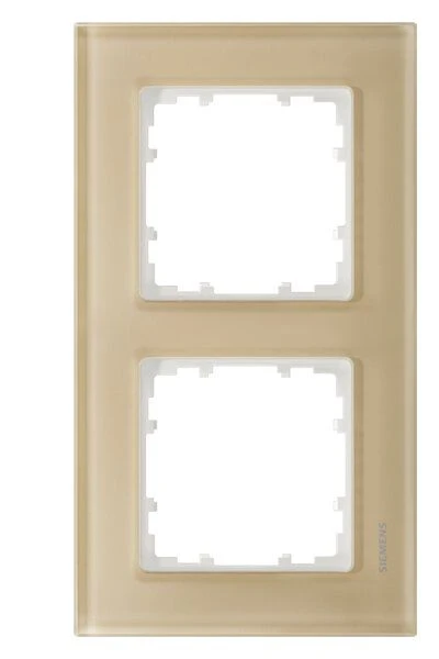 Siemens 5TG 1202-4 Glas-Rahmen 2-fach