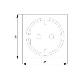 Siemens 5UB1921 Schutzkontakt-Steckdose – Bild 2