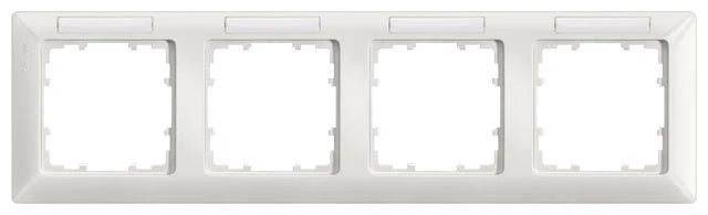 Siemens 5TG2554-1 4-fach-Rahmen DELTA Line Mit Beschrift. Waagerecht