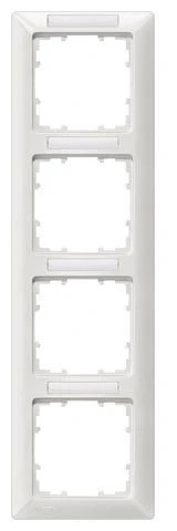 Siemens 5TG2554-2 4-fach-Rahmen DELTA Line Mit Beschrift. Senkrecht