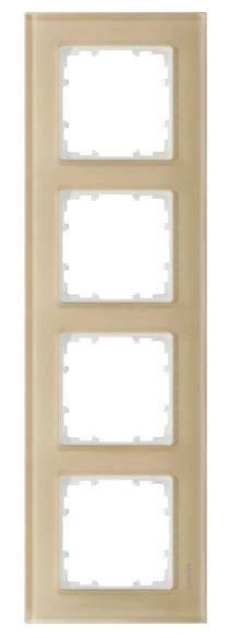 Siemens 5TG 1204-4 Glas-Rahmen 4-fach